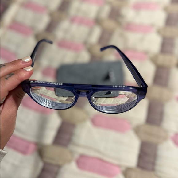 KITS eyewear Blue aviator fashion Glasses frames Palmer Apha liftoff style - Picture 4 of 4